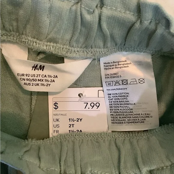 BUNDLE! NWT -Toddler Shorts by H&M. Size 2T - Picture 3 of 4